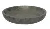  Product image 1 of the product “Round Bowl, Ø 24 cm | Grey Marble, Polished Finish ”